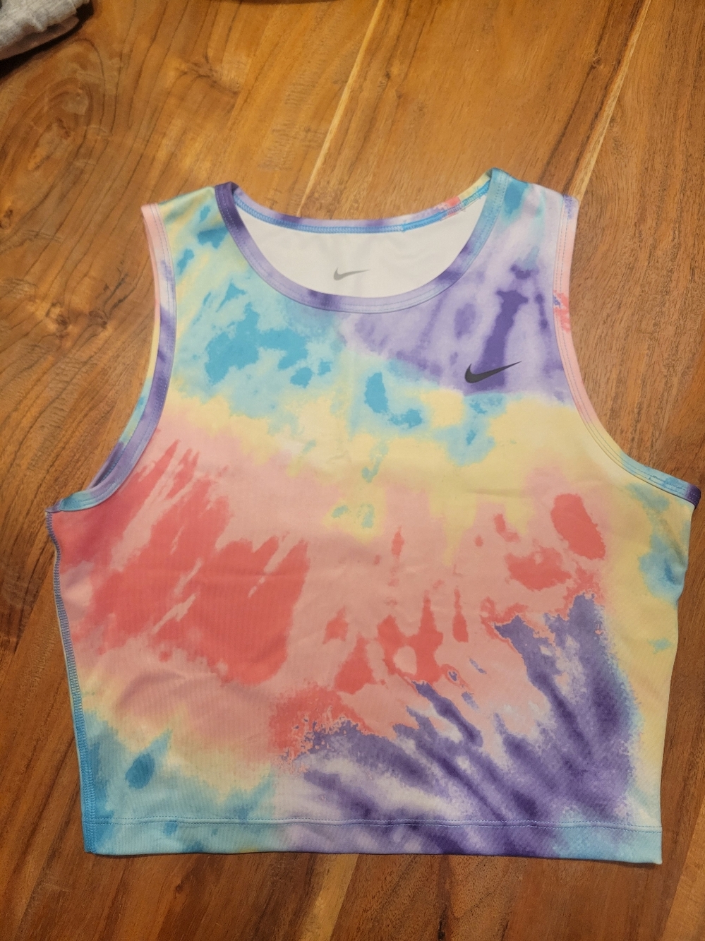 Nike Dri-fit Multicolor Tie-Dye Tank Top - Pastel Rainbow